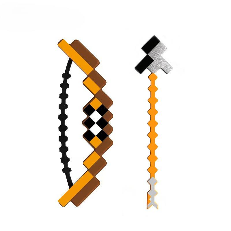 Mini Minecraft Bow & Arrow Keychain