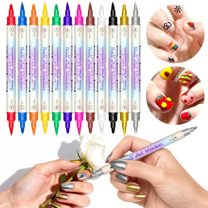 Nail Art Glitter Pen Set