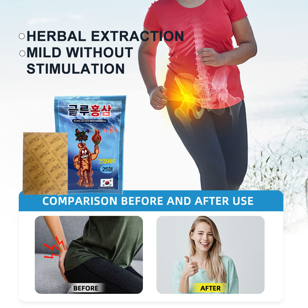Korean Herbal Red Ginseng Pain Relief Joint Patch