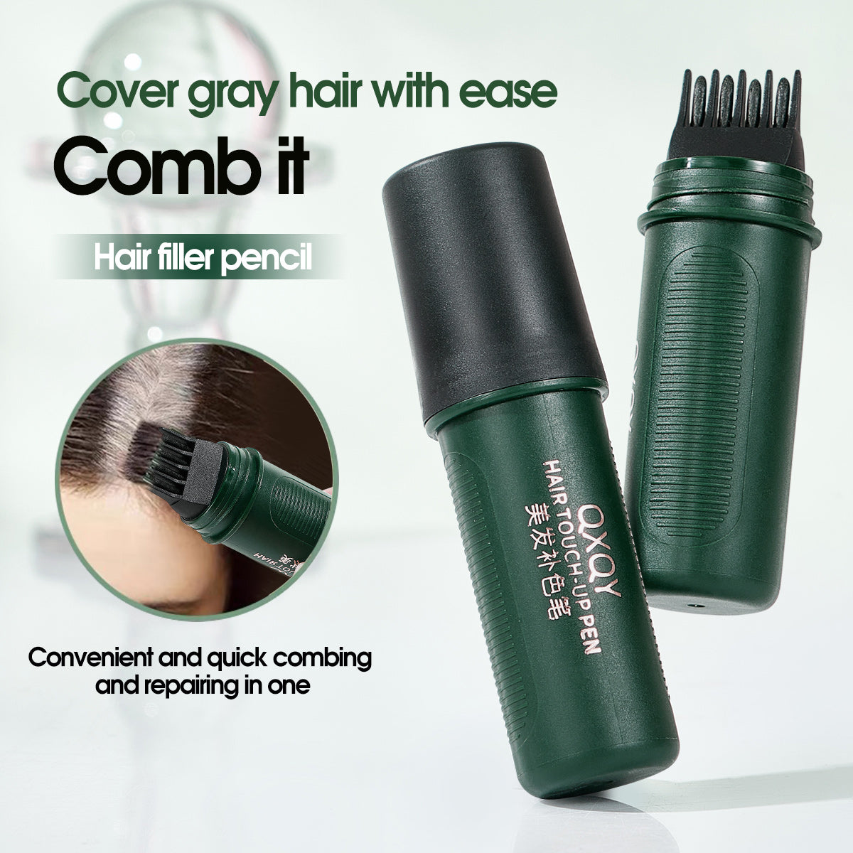 2-in-1 Hair Dye Stick with Comb