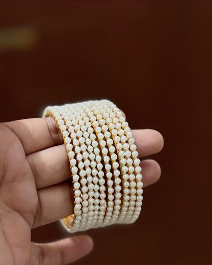 Hania's Viral Pearl Beaded Bangles