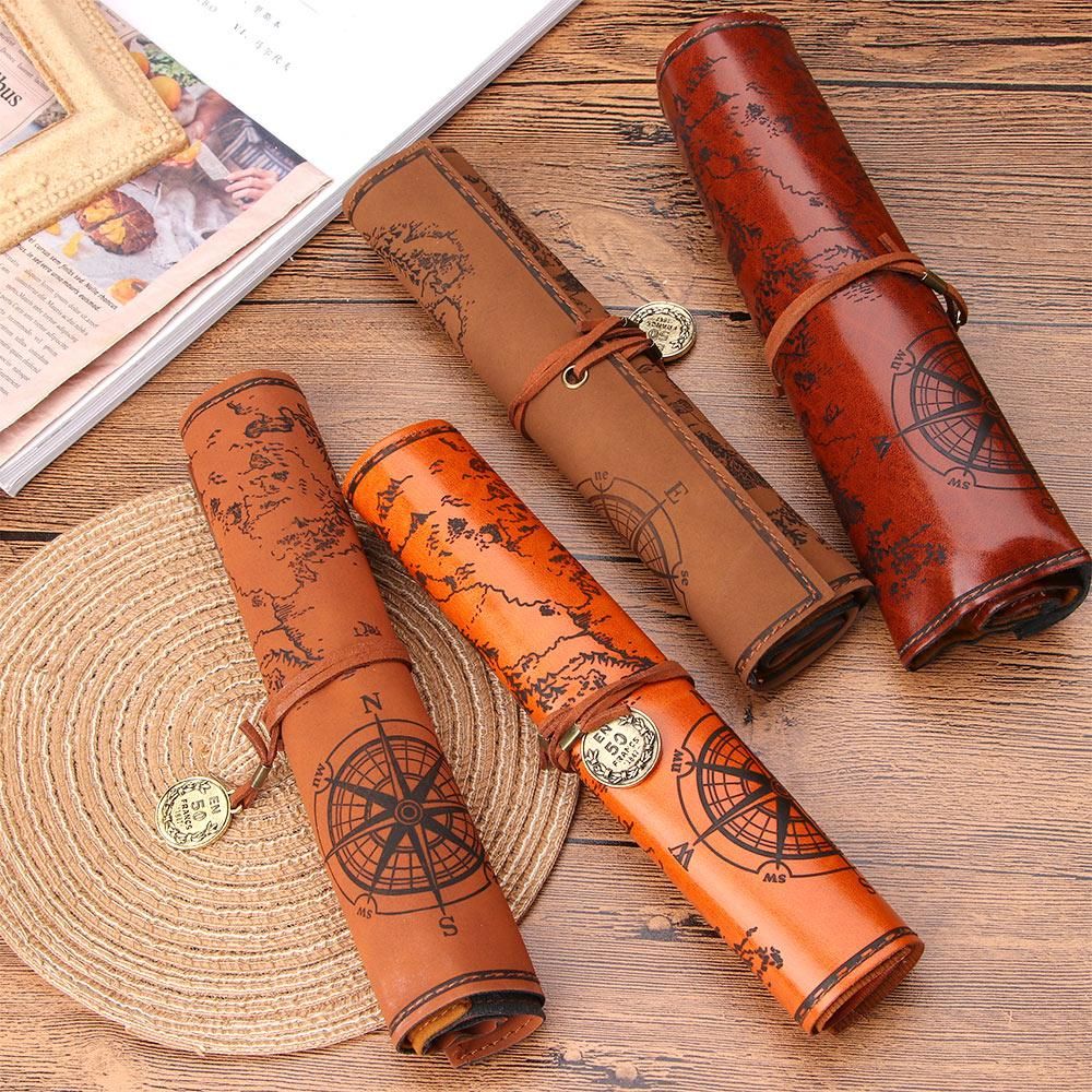 Vintage Premium Leather Roll Case