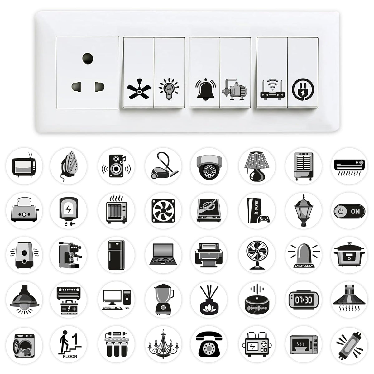Switch Board Icon Stickers🔌✨