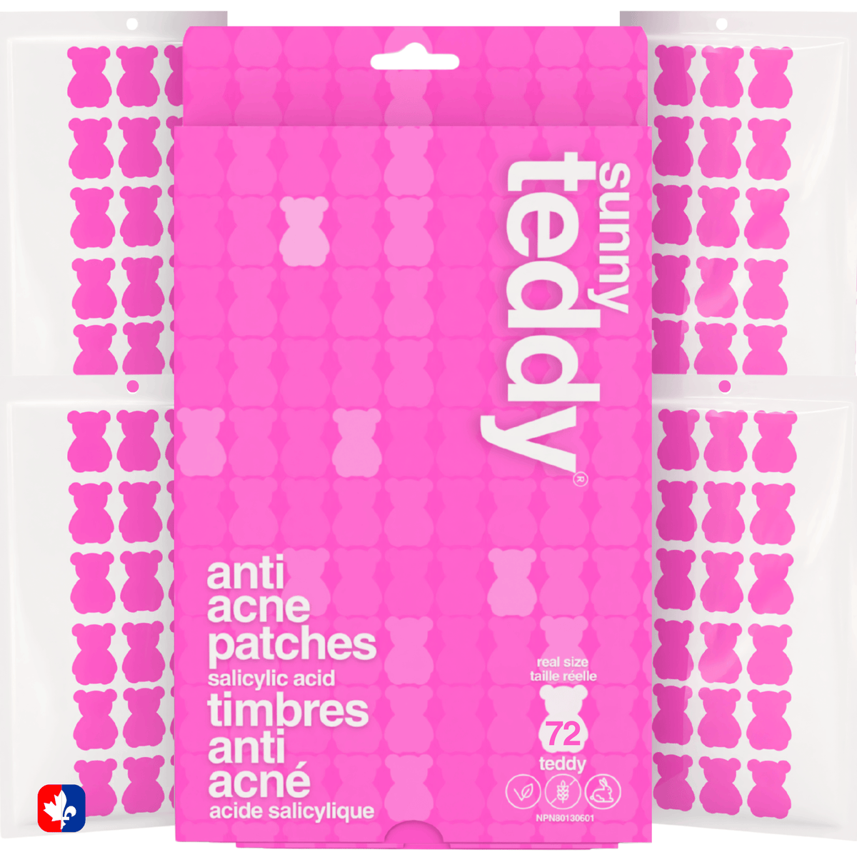 Cute Teddy Acne & Pimple Patchs  - Pink Teddies
