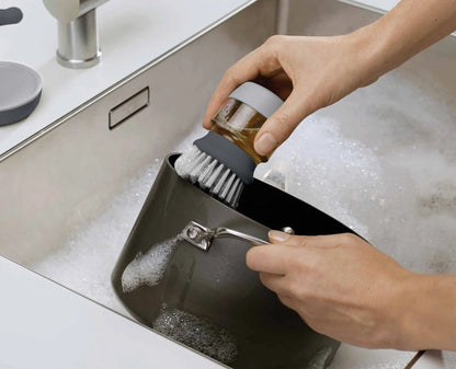 Soap Dispensing Cleaning Brush with Storage Stand