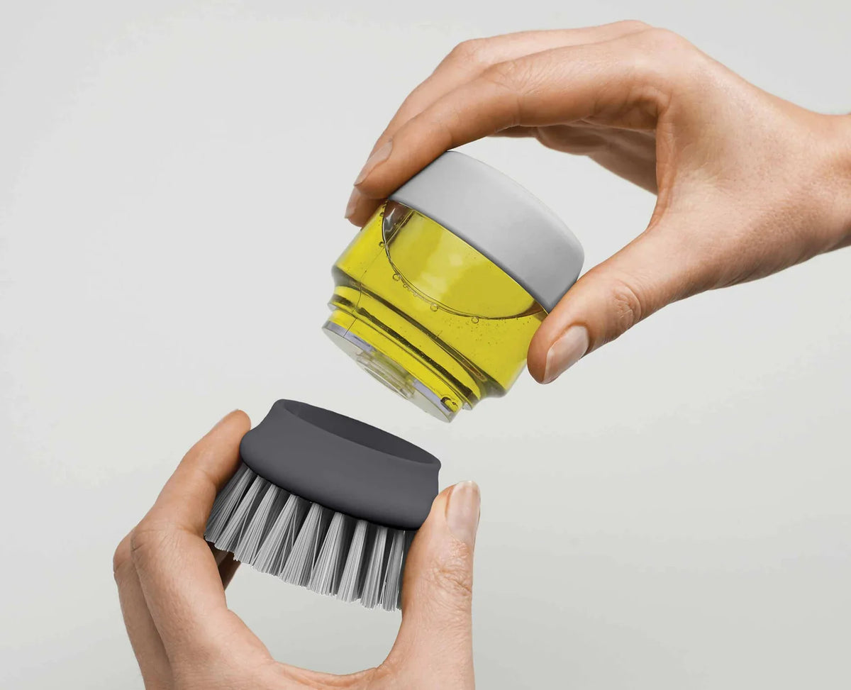 Soap Dispensing Cleaning Brush with Storage Stand