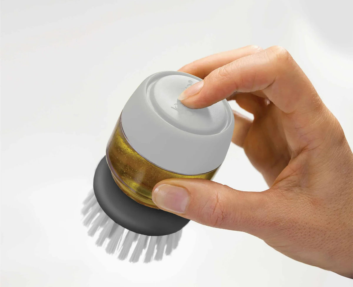 Soap Dispensing Cleaning Brush with Storage Stand