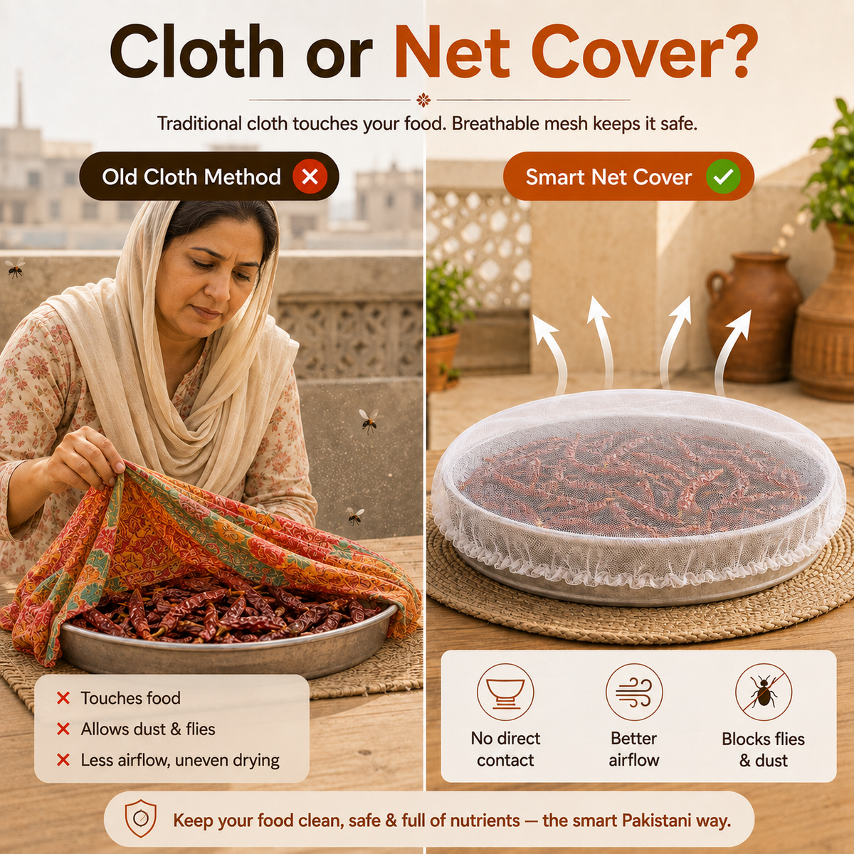 Masala Drying Net Covers