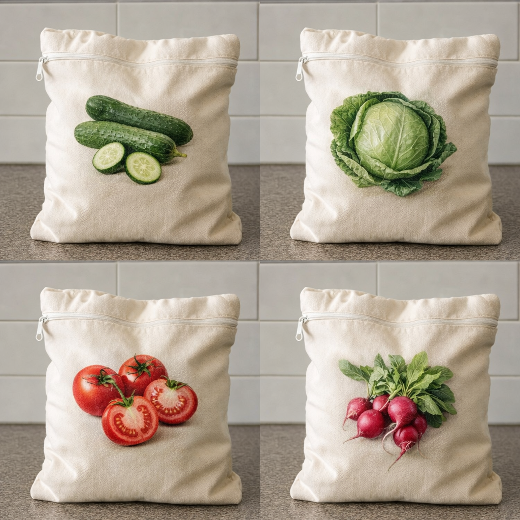 Reusable Anti Fungal  Grocery Storage Bag