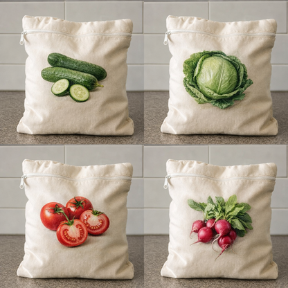 Reusable Anti Fungal  Grocery Storage Bag