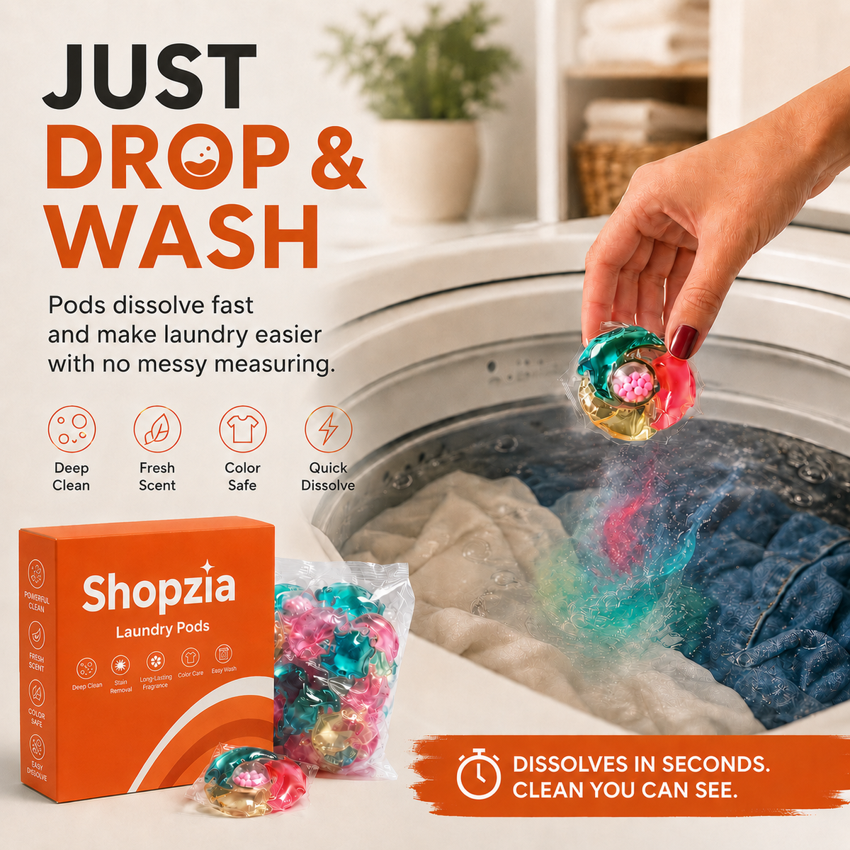 4-in-1 Laundry Gel Beads