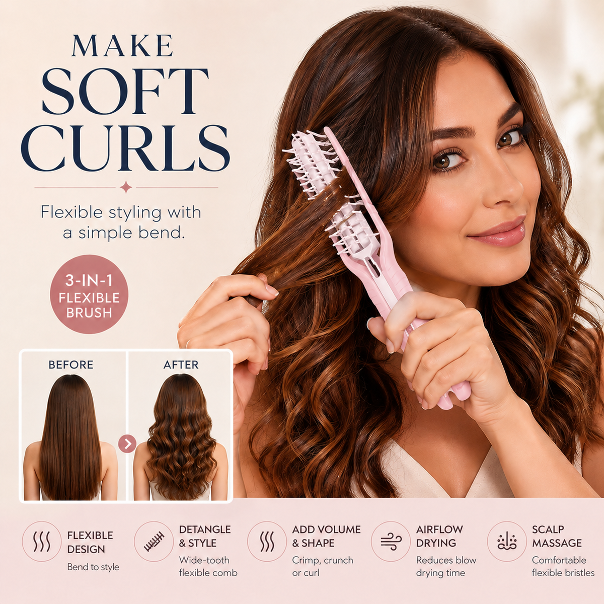 Hair Flex 3-in-1 Smart Hair Brush