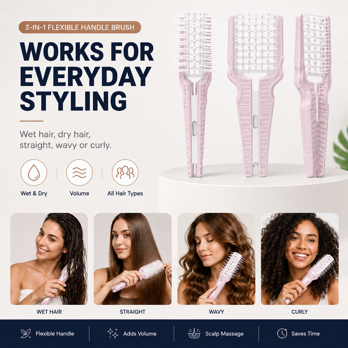 Hair Flex 3-in-1 Smart Hair Brush