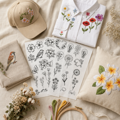 Stick & Stitch Embroidery Guide Patches ( Water Soluble )