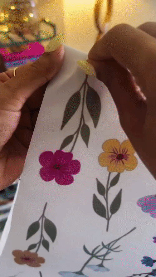 DIY Floral Bloom Wall Stickers