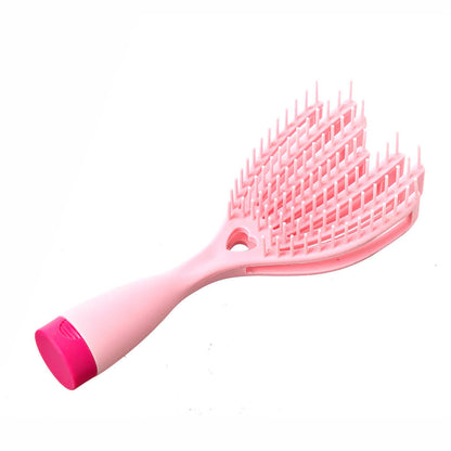 2-in-1 Curler & Detangling Hair Brush