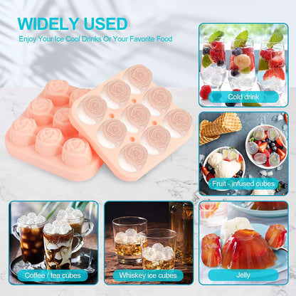 Elegant Rose Silicone Ice Mold