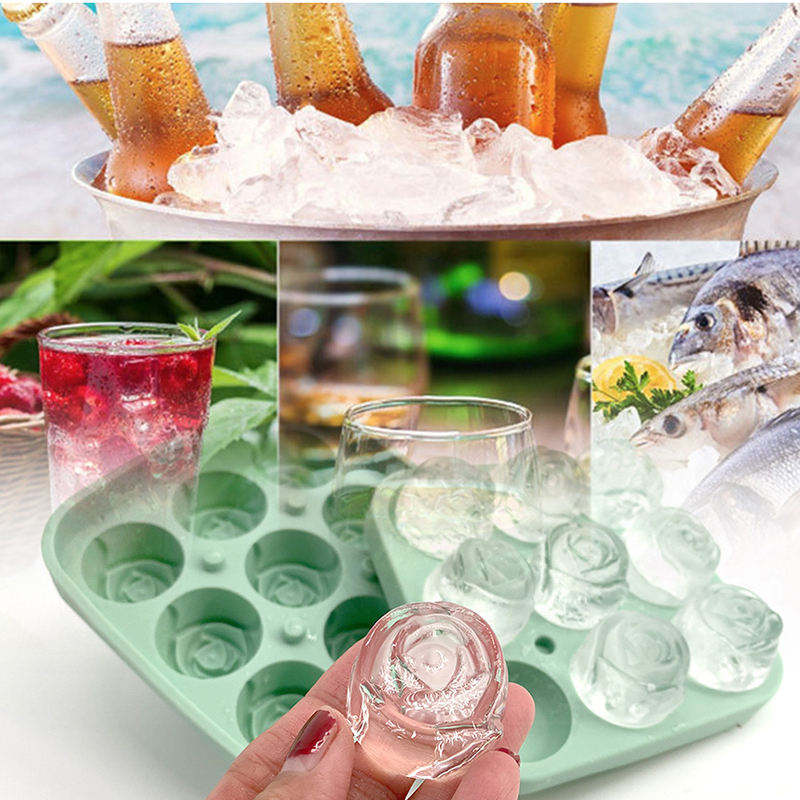 Elegant Rose Silicone Ice Mold