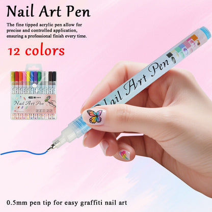 💧 Waterproof Nail Art Pen 💅🎨