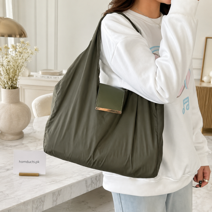 2-in-1 Foldable Reusable Shopping  Bag