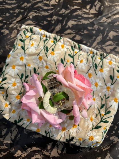 Elegant Rose Hair Claw