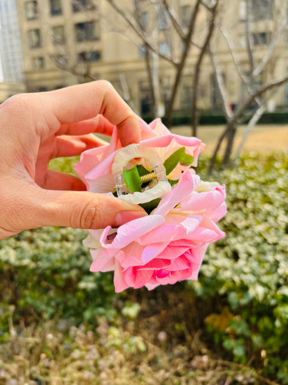 Elegant Rose Hair Claw