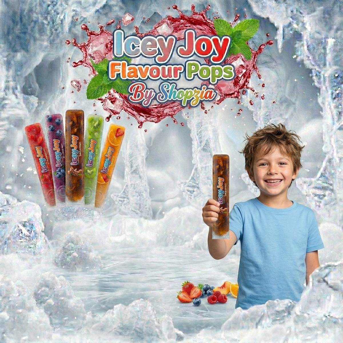 Icey Joy Flavour Pops (Pack of 25)