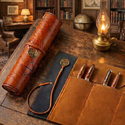 Vintage Premium Leather Roll Case