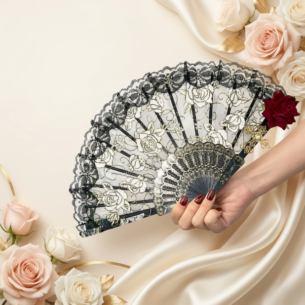 Classic Korean Folding Hand Fan