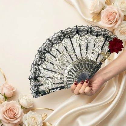 Classic Korean Folding Hand Fan