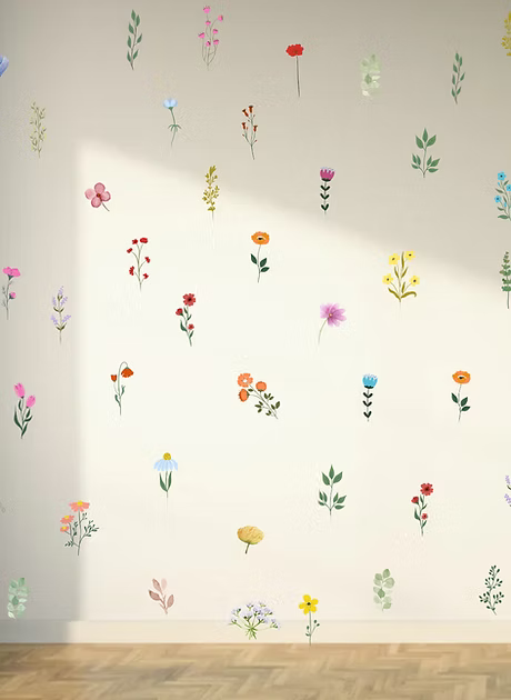 DIY Floral Bloom Wall Stickers