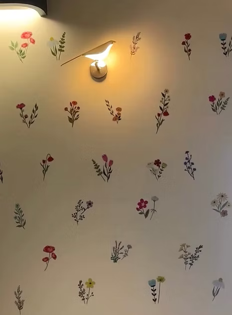 DIY Floral Bloom Wall Stickers