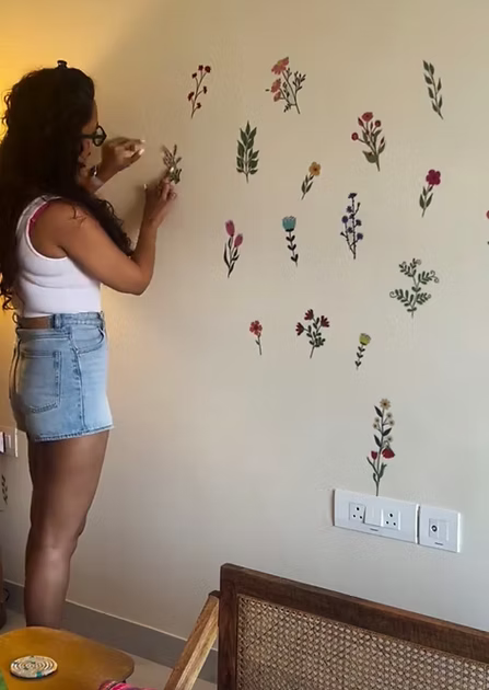 DIY Floral Bloom Wall Stickers