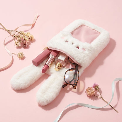 Cute Plush Bunny Mini Storage Pouch 🐰
