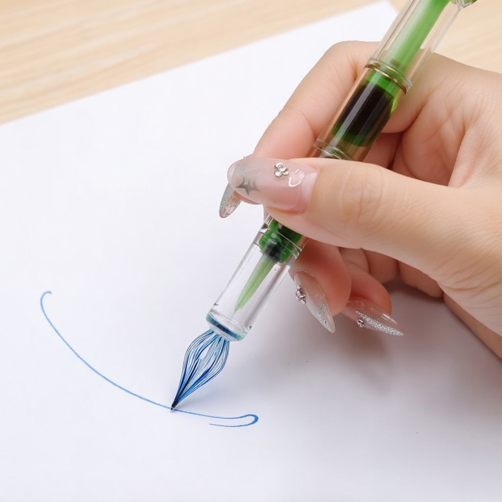 Imperial Bamboo Crystal Dip Pen