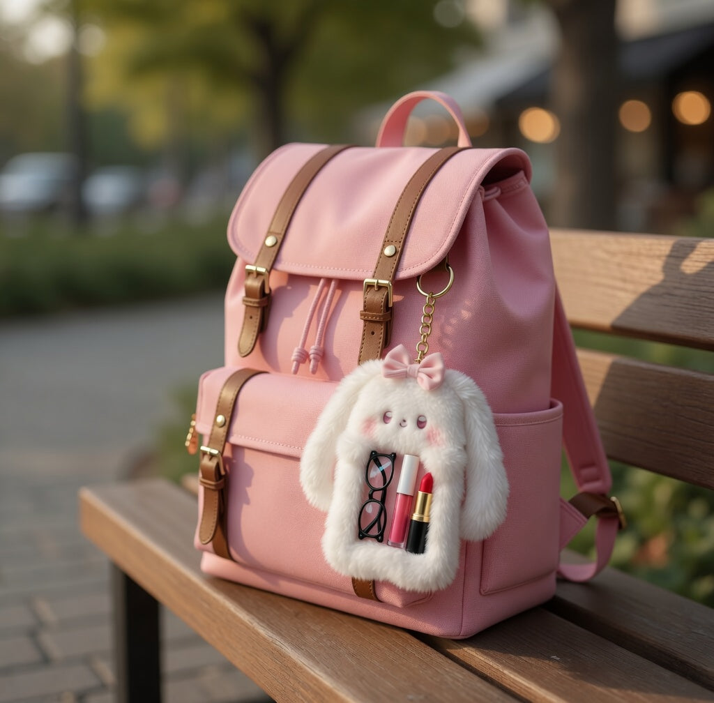 Cute Plush Bunny Mini Storage Pouch 🐰