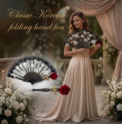 Classic Korean Folding Hand Fan