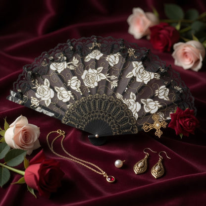 Classic Korean Folding Hand Fan