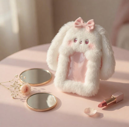 Cute Plush Bunny Mini Storage Pouch 🐰