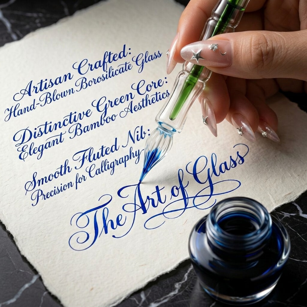 Imperial Bamboo Crystal Dip Pen
