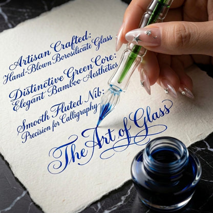 Imperial Bamboo Crystal Dip Pen