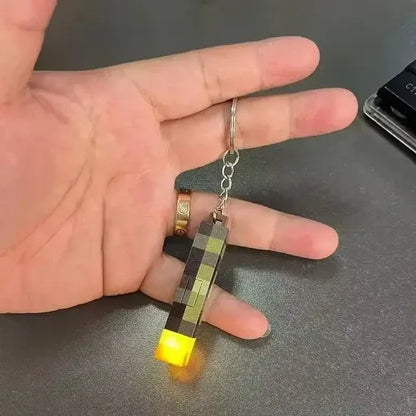 Pixel Torch Keychain 🧱💡🔑