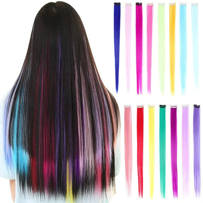 Colored Hair Extension Clips