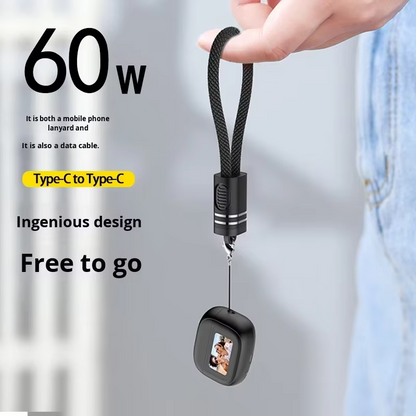 SnapCharge Lanyard Keychain Cable🔋⚡