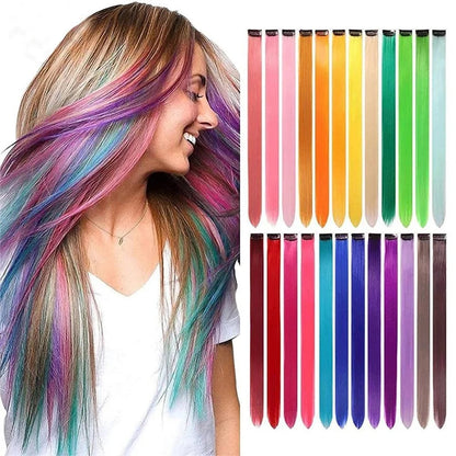 Colored Hair Extension Clips