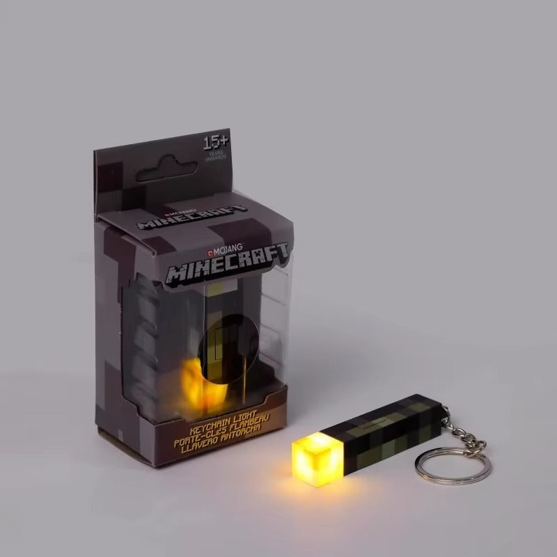 Pixel Torch Keychain 🧱💡🔑