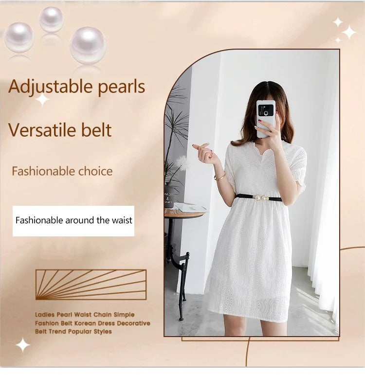 Multifunctional Decorative Strap with Adjustable Pearl 💎