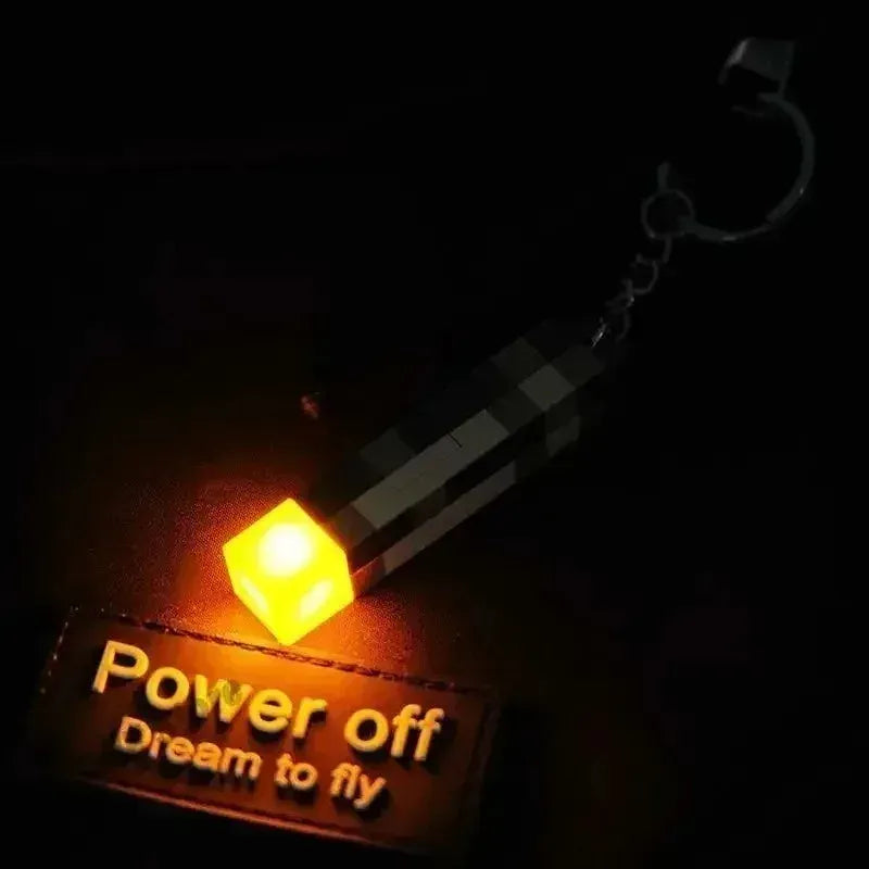 Pixel Torch Keychain 🧱💡🔑