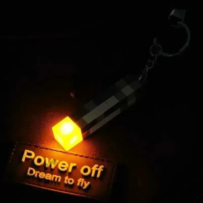 Pixel Torch Keychain 🧱💡🔑