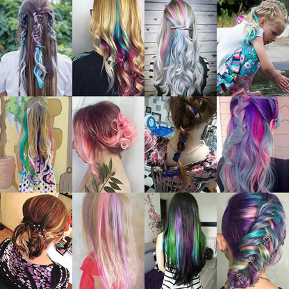 Colored Hair Extension Clips